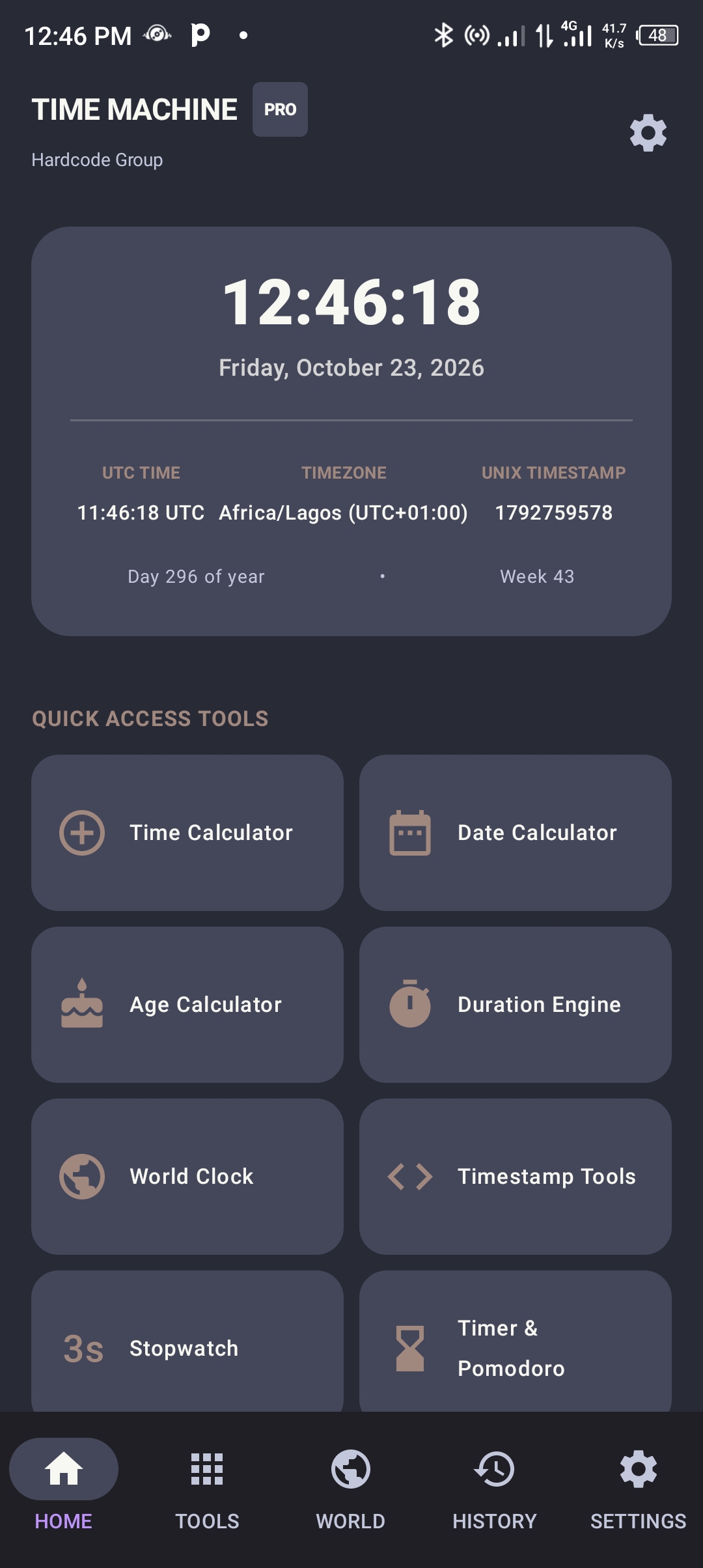 Time, Date, and Duration Calculator